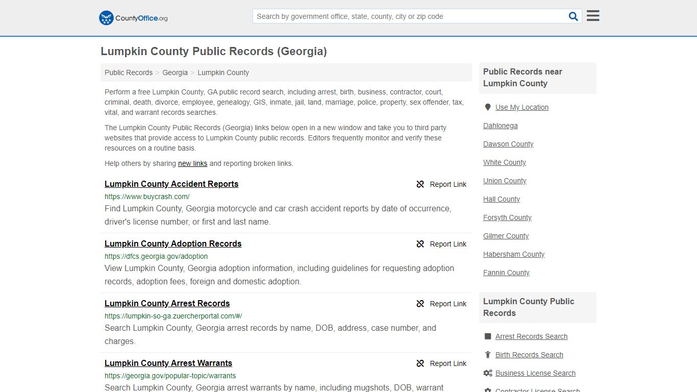 Public Records - Lumpkin County, GA (Business, Criminal ...